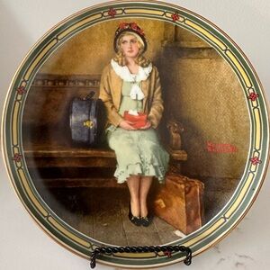 Norman Rockwell’s “A Young Girl’s Dream” plate